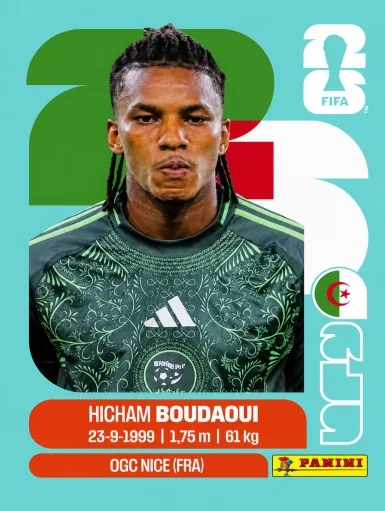 Figurita ALG-10 Hicham Boudaoui Mundial 2026
