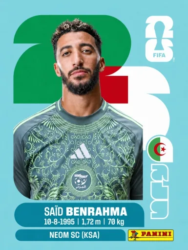 Figurita ALG-16 Said Benrhama Mundial 2026