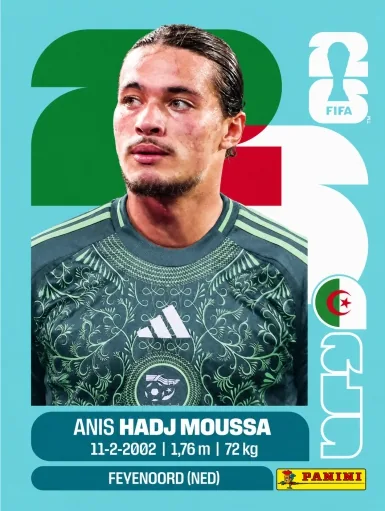 Figurita ALG-17 Anis Hadj Moussa Mundial 2026