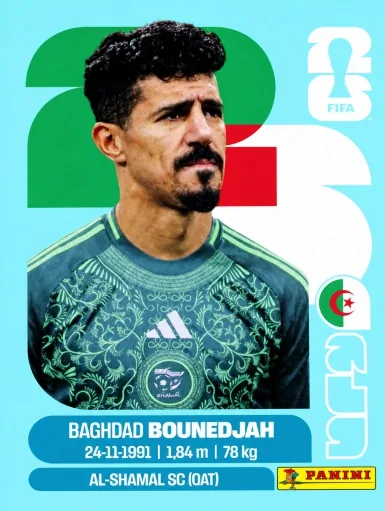 Figurita ALG-19 Baghdad Bounedjah Mundial 2026