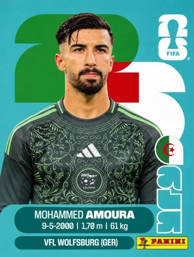 Figurita ALG-20 Mohammed Amoura Mundial 2026