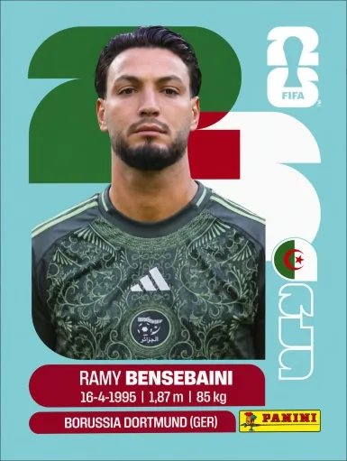 Figurita ALG-3 Ramy Bensebaini Mundial 2026
