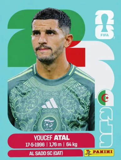 Figurita ALG-4 Youcef Atal Mundial 2026