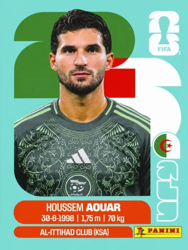Figurita ALG-9 Houssem Aquar Mundial 2026