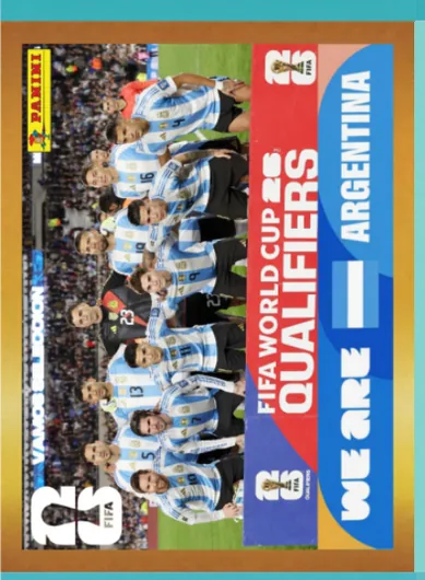Figurita ARG-13 Plantel Argentina Mundial 2026