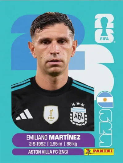 Figurita ARG-2 Emiliano Martinez Mundial 2026