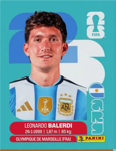 Figurita ARG-7 Leonardo Balerdi Mundial 2026