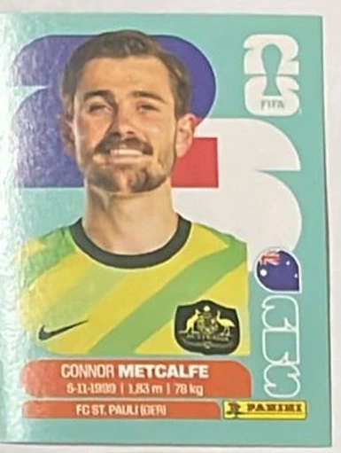 Figurita AUS-15 Connor Metcalfe Mundial 2026