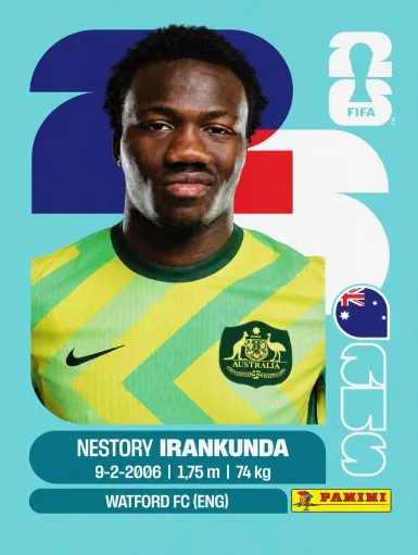 Figurita AUS-19 Nestory Irankunda Mundial 2026