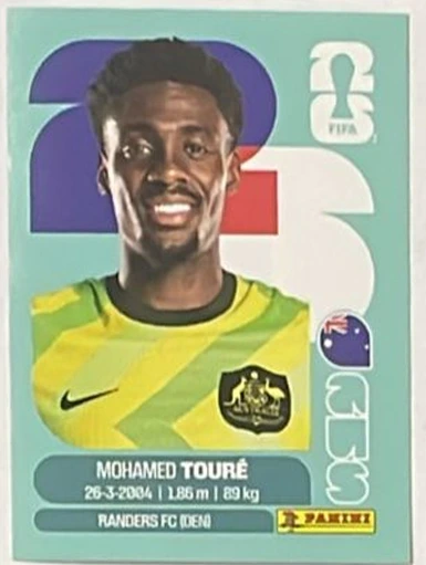 Figurita AUS-20 Mohamed Touré Mundial 2026