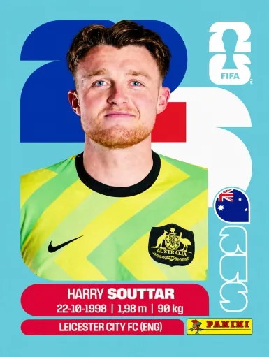 Figurita AUS-4 Harry Souttar Mundial 2026
