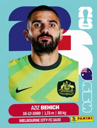 Figurita AUS-7 Aziz Behich Mundial 2026