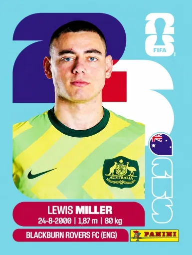 Figurita AUS-9 Lewis Miller Mundial 2026