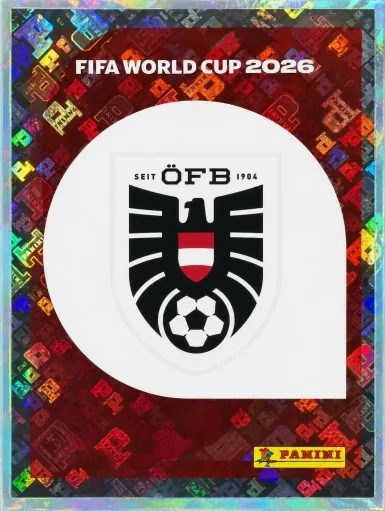Figurita AUT-1 Escudo Austria Mundial 2026