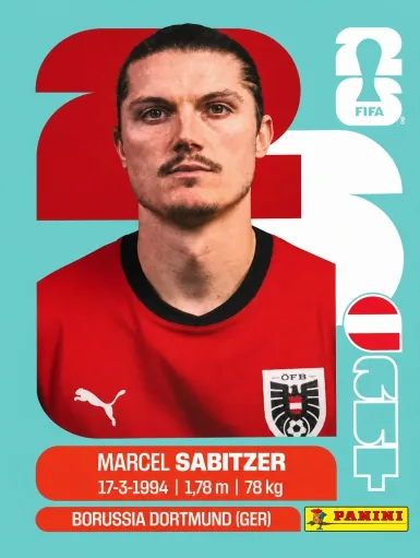 Figurita AUT-11 Marcel Sabitzer Mundial 2026
