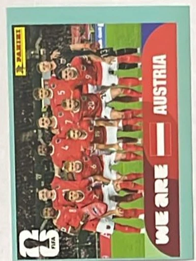 Figurita AUT-13 Plantel Austria Mundial 2026