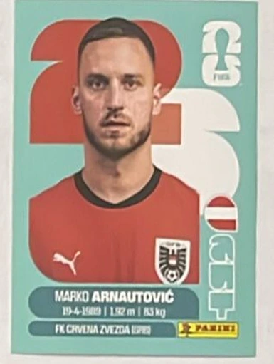 Figurita AUT-20 Marko Arnautovi? Mundial 2026