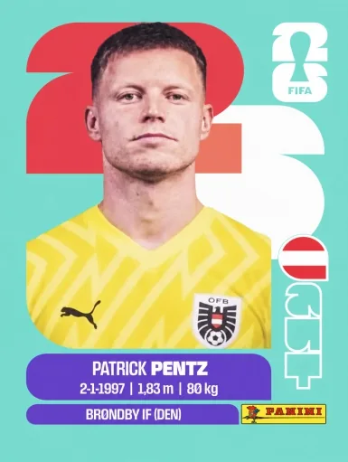 Figurita AUT-3 Patrick Pentz Mundial 2026