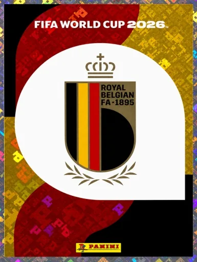 Figurita BEL-1 Escudo Bélgica Mundial 2026
