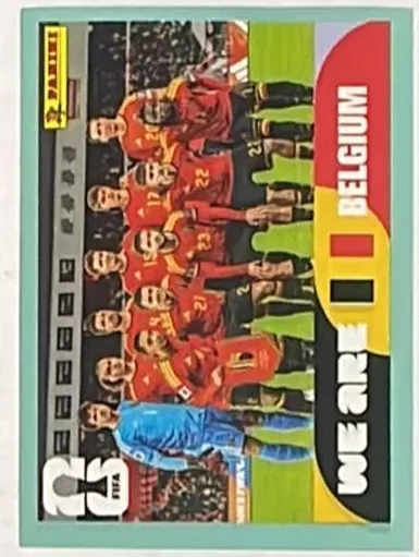Figurita BEL-13 Plantel Bélgica Mundial 2026
