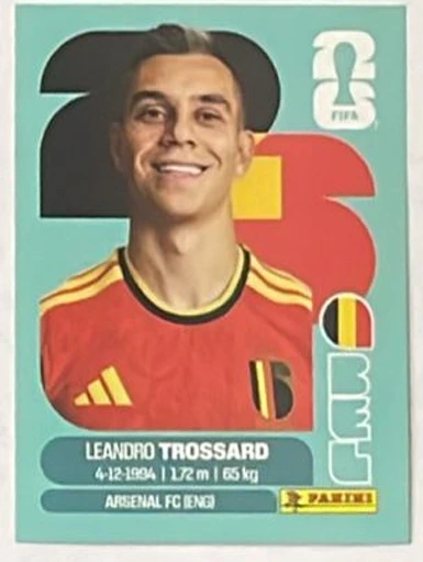 Figurita BEL-18 Leandro Trossard Mundial 2026
