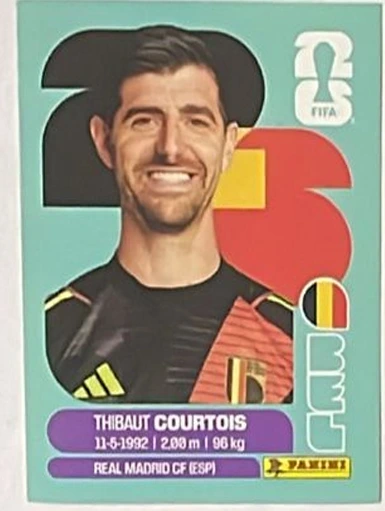 Figurita BEL-2 Thibaut Courtois Mundial 2026