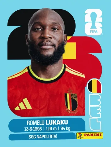 Figurita BEL-20 Romelu Lukaku Mundial 2026