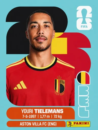 Figurita BEL-9 Youri Tielemans Mundial 2026