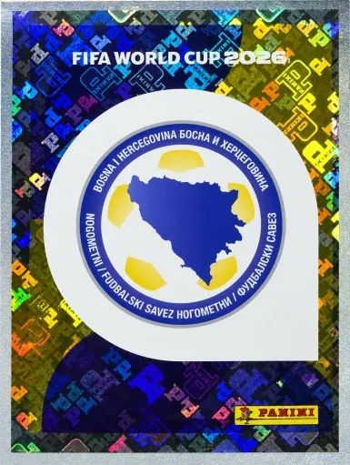 Figurita BIH-1 Escudo Bosnia y Herzegovina Mundial 2026