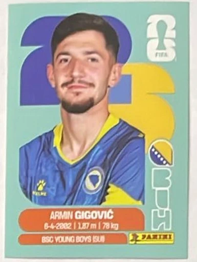 Figurita BIH-10 Armin Gigovic Mundial 2026