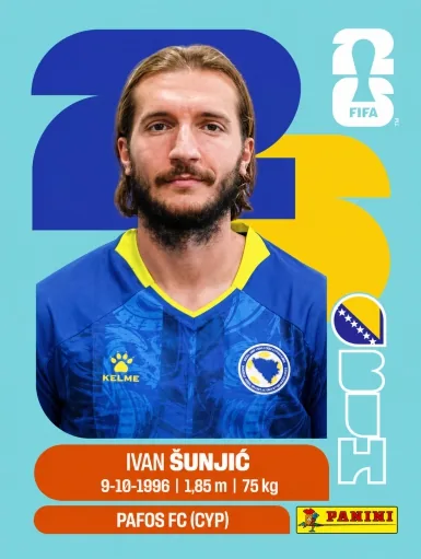 Figurita BIH-11 Ivan Sunjic Mundial 2026