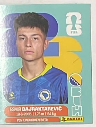 Figurita BIH-15 Esmir Bajraktarevic Mundial 2026