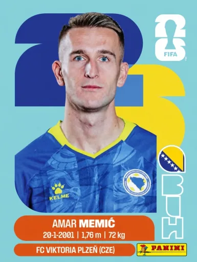 Figurita BIH-16 Amar Memic Mundial 2026