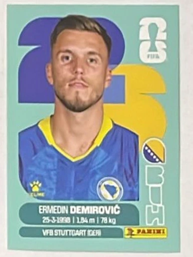 Figurita BIH-17 Ermedin Demirovic Mundial 2026