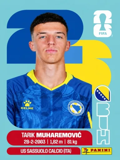 Figurita BIH-5 Tarik Muharemovic Mundial 2026