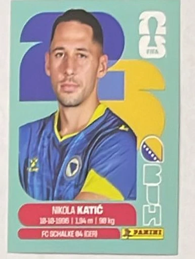 Figurita BIH-7 Nikola Katic Mundial 2026