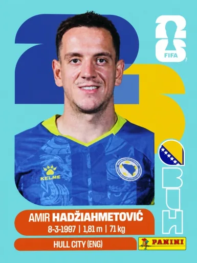 Figurita BIH-8 Amir Hadziahmetovic Mundial 2026