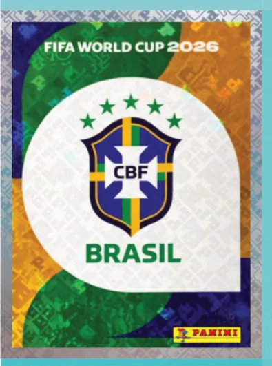 Figurita BRA-1 Escudo Brasil Mundial 2026