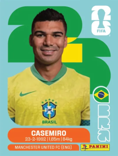 Figurita BRA-10 Casemiro Mundial 2026