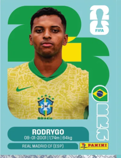 Figurita BRA-15 Rodrygo Mundial 2026