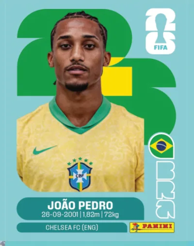Figurita BRA-16 João Pedro Mundial 2026