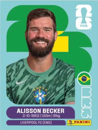 Figurita BRA-2 Alisson Mundial 2026