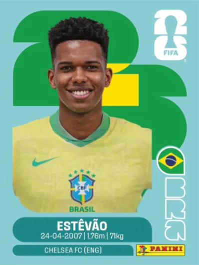 Figurita BRA-20 Estévão Mundial 2026