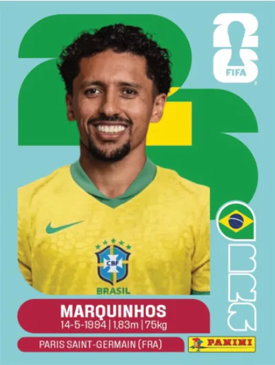 Figurita BRA-4 Marquinhos Mundial 2026