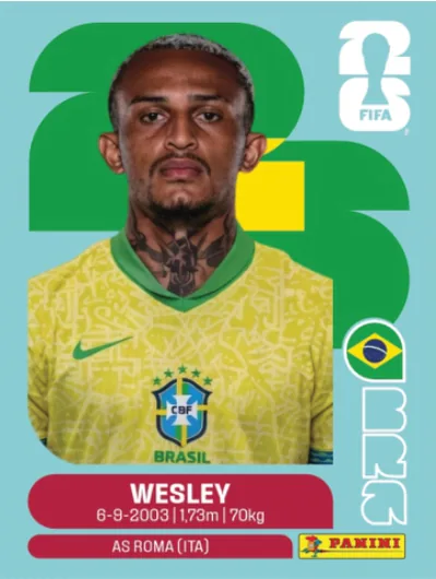 Figurita BRA-8 Wesley Mundial 2026