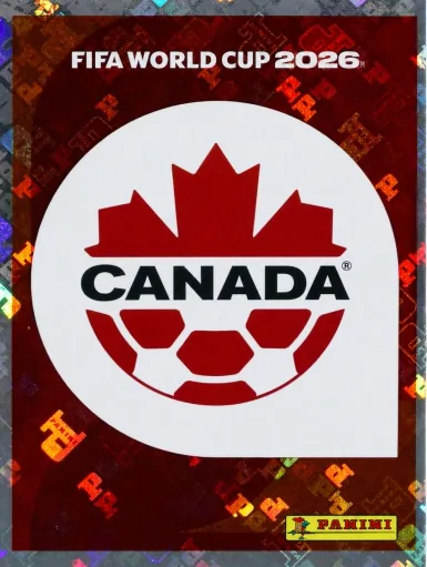 Figurita CAN-1 Escudo Canadá Mundial 2026