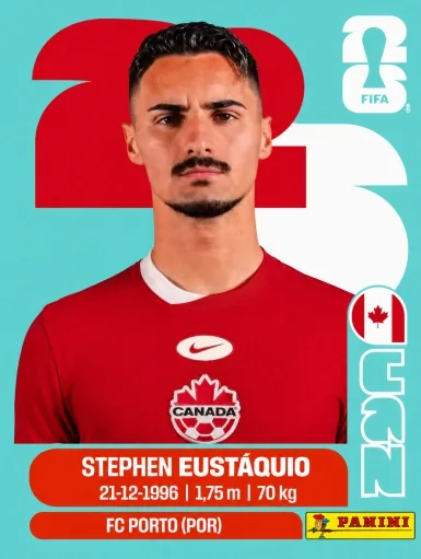 Figurita CAN-10 Stephen Eustáquio Mundial 2026