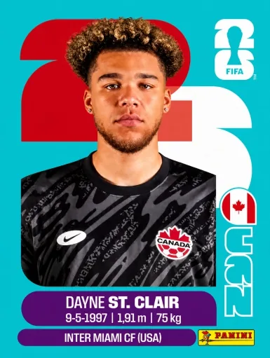 Figurita CAN-2 Dayne St.Clair Mundial 2026