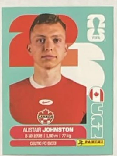 Figurita CAN-4 Alistair Johnston Mundial 2026