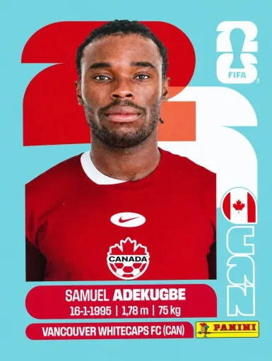 Figurita CAN-5 Samuel Adekugbe Mundial 2026